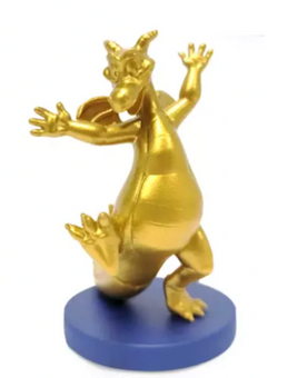 Disney 50th Walt Disney World Gold Fab 50 Figment Vinyl Figure New Opened Box
