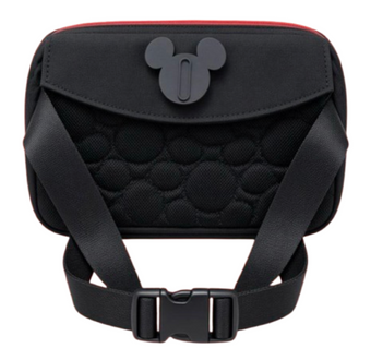 Disney Parks Mickey Mouse Pin Trading Hip Bag Black New with Tag