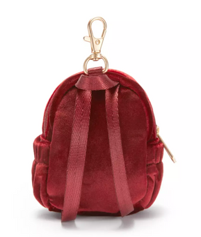 Disney Parks Velvet Miniature Backpack Bag Charm Keychain New With Tag