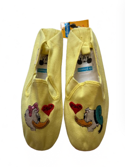 Disney Yellow Daisy Donald Love De Fonseca Italy Espadrilles Shoes Size 6 New