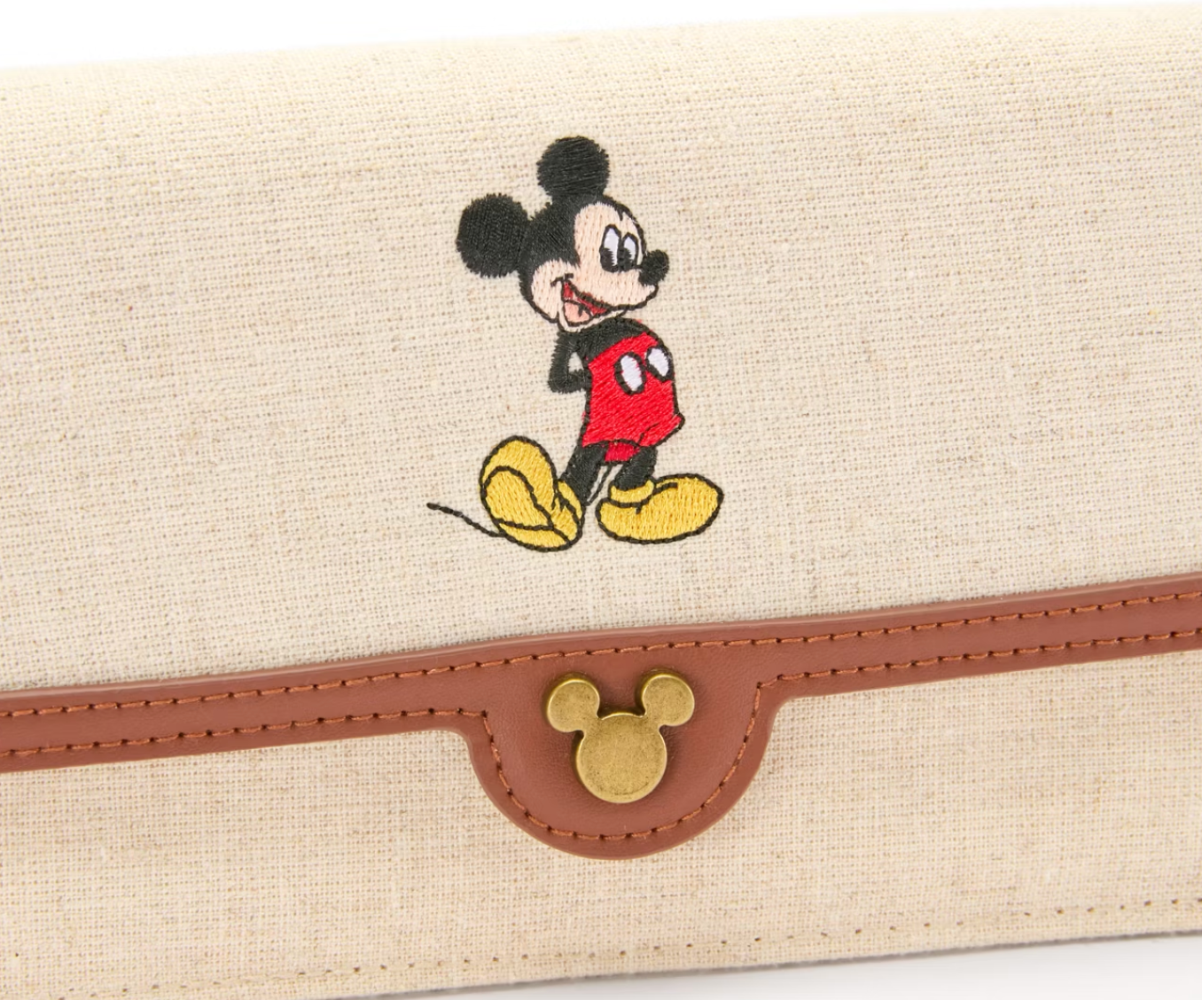Disney Parks Mickey Mouse Canvas Satchel Bag New with Tag