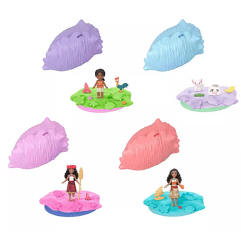 Disney Moana Shell Reveal Small Doll or Figures, Moldable Sand Toy New w Tag