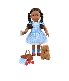 My Life As Wizard of Oz Dorothy 18inch Doll Dark Brunette Hair Dark Brown Eyes