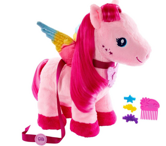 Barbie A Touch of Magic Walk & Flutter Pegasus Plush Toy New with Box