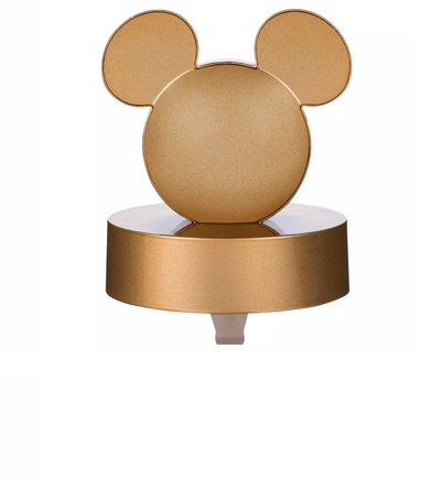 Disney Parks Mickey Icon Golden Holiday Stocking Holder New with Box