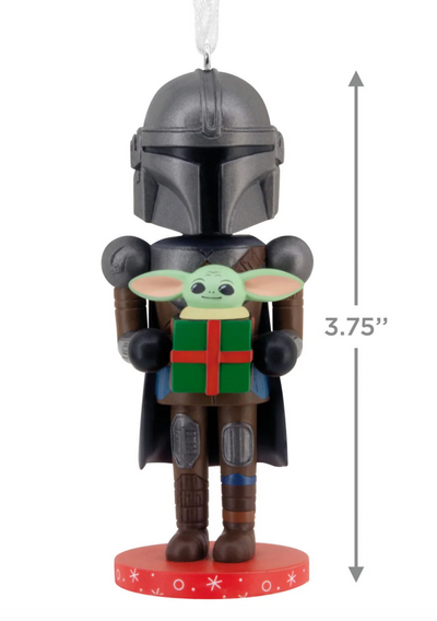 Hallmark Disney Star Wars Mandalorian and Grogu Nutcracker Christmas Ornament