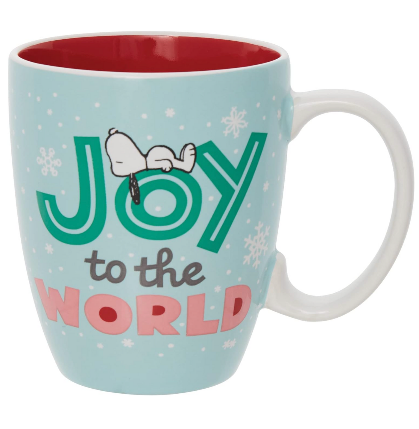 Department 56 Peanuts Snoopy Joy to the World Holiday Coffee mug New with Box