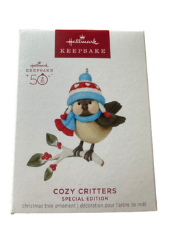 Hallmark 2023 Keepsake 50th Cozy Critters Special Edition Ornament New with Box
