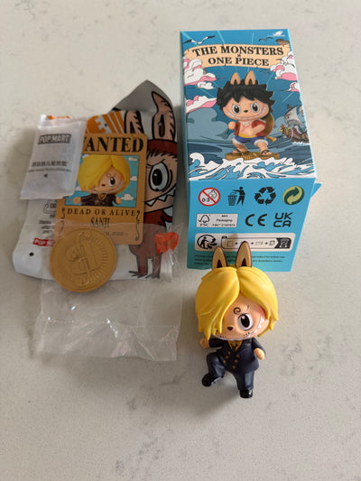 Pop Mart Labubu The Monsters x One Piece Sanji Figure USA SELLER New with Box