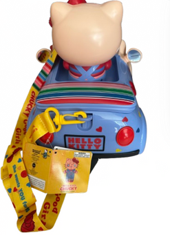 Universal Studios Halloween Hello Kitty Chucky Car Light Up Popcorn Bucket New