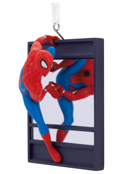 Hallmark Marvel Spider-Man on Window Christmas Ornament New with Box