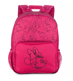 Disney Back To School Mickey and Minnie Pink Backpack New with Tag