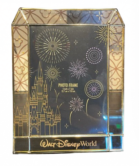 Disney Parks Walt Disney World Gold Fireworks Photo Frame New With Tag