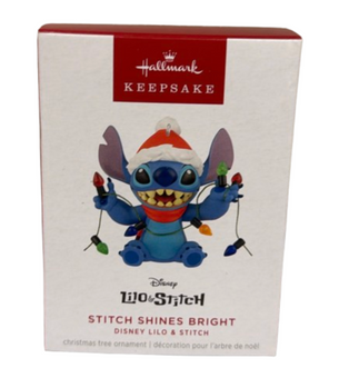 Hallmark Disney Lilo & Stitch Shines Bright Christmas Ornament New With Tag