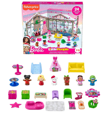 Fisher-Price Little People Barbie Advent Calendar Playset Toy New With Box