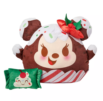 Disney Munchlings Minnie Mouse Holiday Toffee Pudding Plush Medium 15 3/4''
