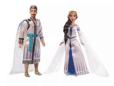 Disney 100 Wish King Magnifico & Queen Amaya Posable Fashion Dolls New with Box