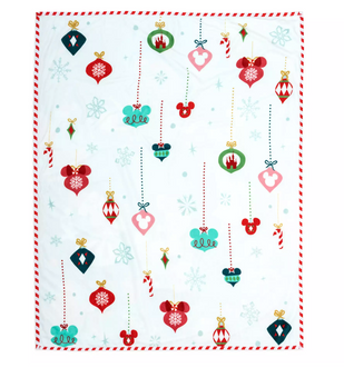 Disney Mickey and Friends Reversible Holiday Christmas Fleece Throw Blanket New