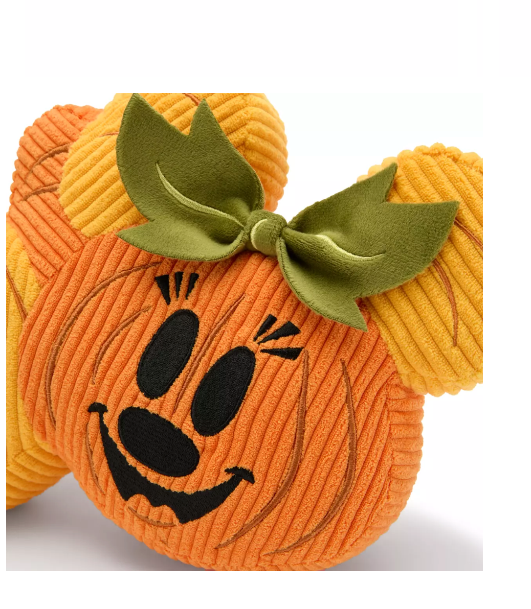 Disney Parks Mickey and Minnie Pumpkin Halloween Accent Pillow Plush New w Tag