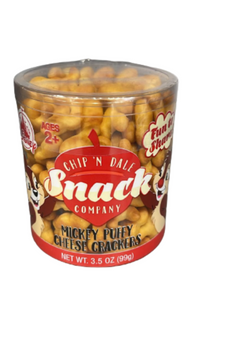 Disney Parks Snack Company Chip 'n Dale Mickey Puffy Cheese Crackers New