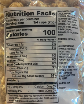 Disney Parks Mickey Main Street Popcorn Caramel New Sealed