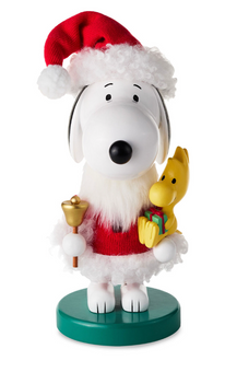 Hallmark Peanuts Bell-Ringing Santa Snoopy Nutcracker Figurin New with Tag