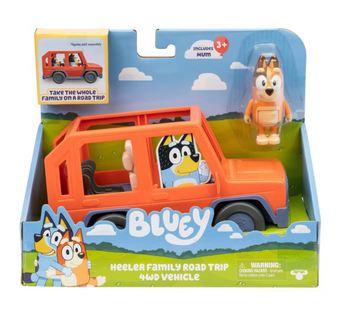 Bluey Heeler Family Road Trip 4WD Vehicle Toy New With Tag