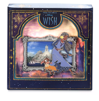 Disney Parks Disney 100 Wish Asha Star Valentino Limited Jumbo Pin New with Card