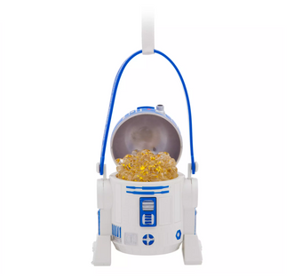 Disney Parks Star Wars R2-D2 Light-Up Popcorn Bucket Christmas Ornament New Tag