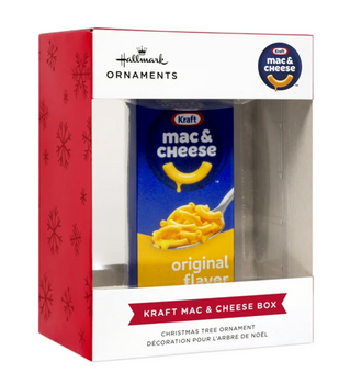 Hallmark Kraft Mac and Cheese Box Christmas Ornament New With Box