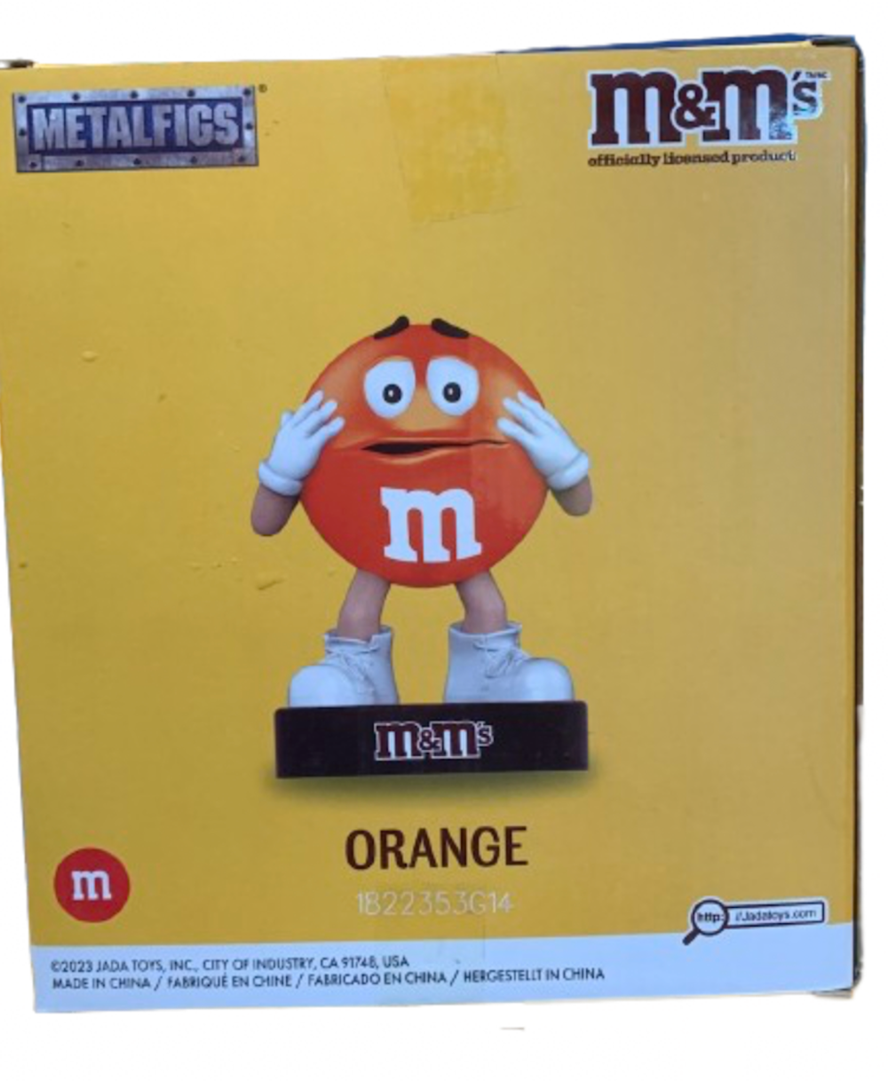 M&M's World Orange Metalfigs Die Cast by Jada Collectible Figurine New With Box