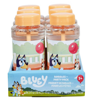 Disney Bluey Party Pack Bubbles - 6pc New With Tag