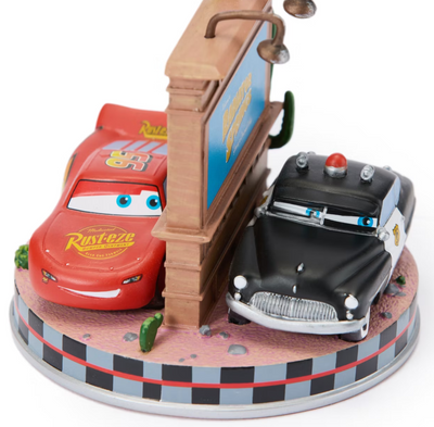 Disney Parks Cars Sheriff Lightning McQueen Pixar Sketchbook Christmas Ornament