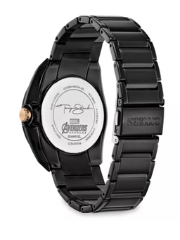 Disney Parks Tony Stark Stainless Steel Eco-Drive Watch Citizen New with Box