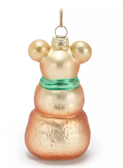 Disney Parks Mickey Mouse Sandman Glass Christmas Ornament New With Tag