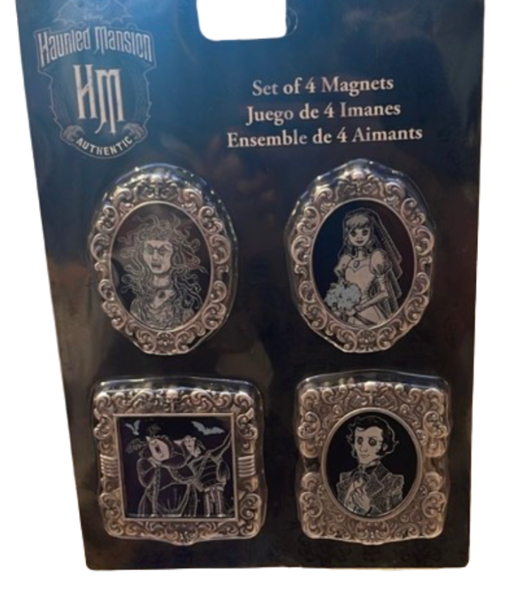 Disney Parks Haunted Mansion Set of 4 Magnets New With Tag