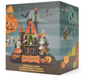 Disney Parks Mickey and Minnie Castle Halloween Countdown Calendar New with Box