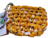 M&M's World Mitz Handmade Yellow Weaved Coin Purse New With Tag