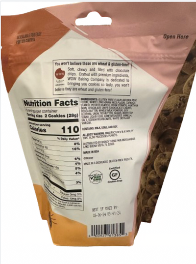 Disney Parks Snack with Character Minnie Chocolate Chip Cookies 8oz New Sealed