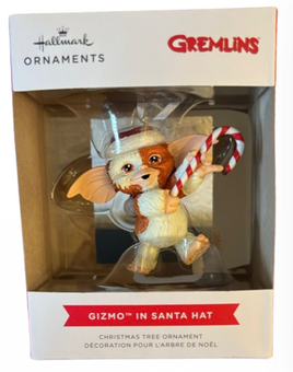 Hallmark Gremlins Gizmo in Santa Hat Christmas Ornament New With Box
