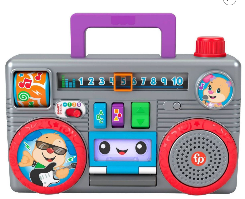 Fisher-Price Laugh & Learn Busy Boombox Toy New With Box