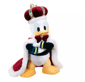 King Donald Duck Plush – 15 1/4'' – Disney Store Japan New with tag