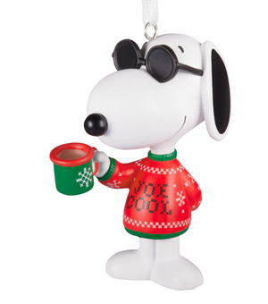 Hallmark Peanuts Festive Joe Cool Christmas Ornament New With Box