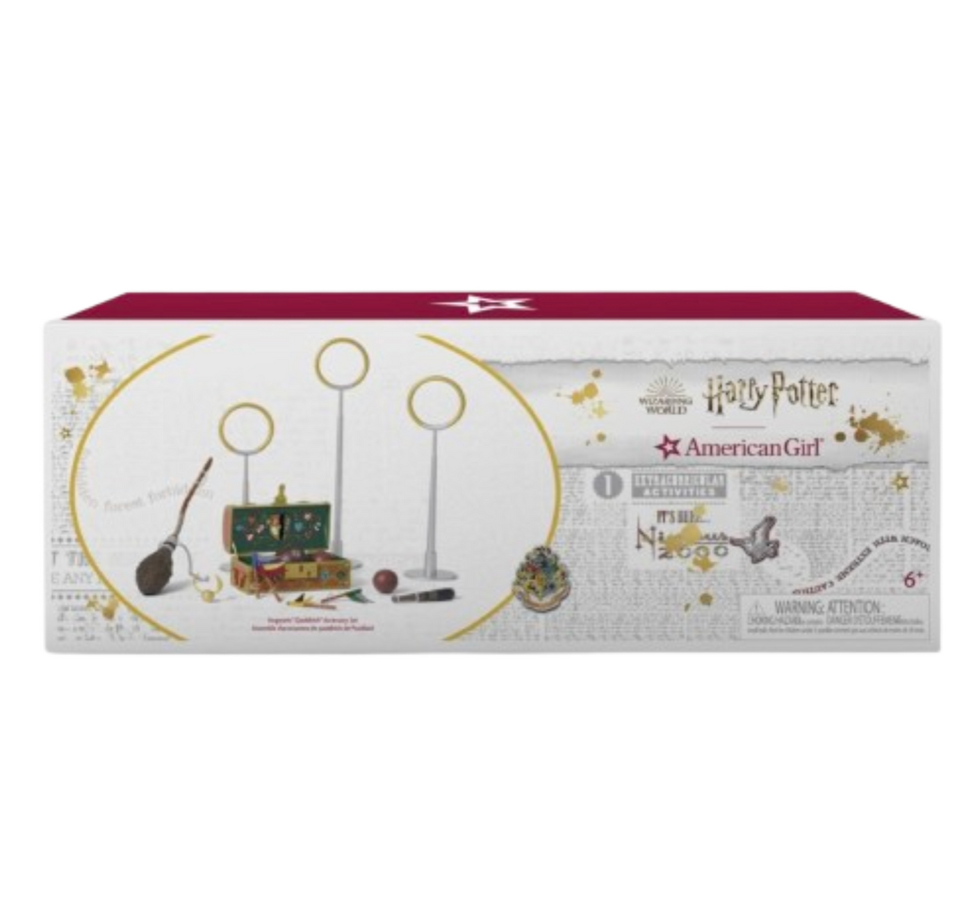 American Girl Harry Potter Quidditch with Trunk Gear and House for 18inch Doll