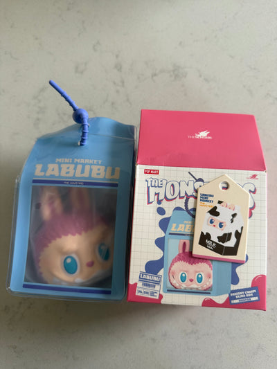 Pop Mart Labubu The Monsters Wacky Mart Milk Pinch Pendant USA Seller New w Box