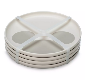 Disney Parks Home Collection Mickey Icon Ceramic Salad Plate Set of 4 New w Tag