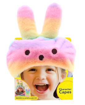 PEEPS Bunny Rainbow Hooded Cape for Easter Plush New With Tag