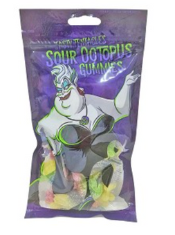 Disney Parks Ursula 'Tasty Tentacles' Sour Octopus Gummies Candy New Sealed