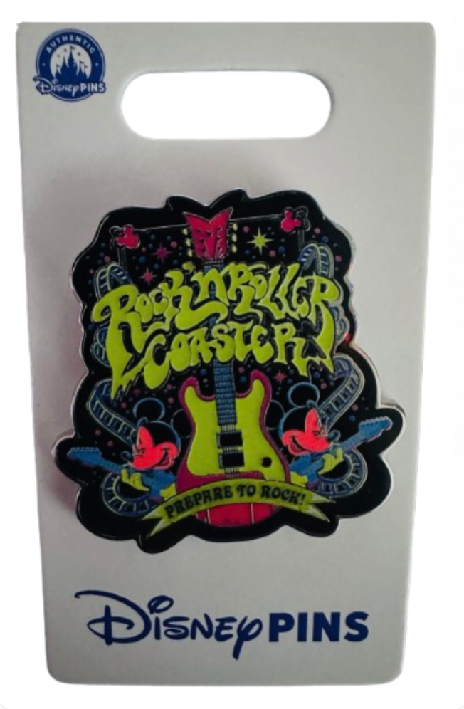 Disney Parks Rock 'n' Roller Coaster Prepare to Rock OE Pin New with Card