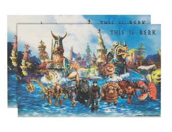 Universal Studios How to Train Your Dragon Wood Postcard Set New With Tag